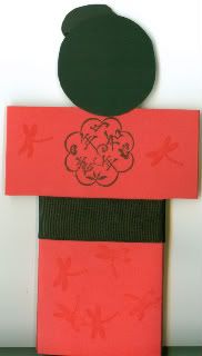 back of kimono card