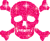 Pink Glitter Skull