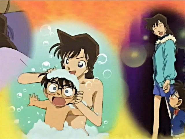 Conan bathing with Ran