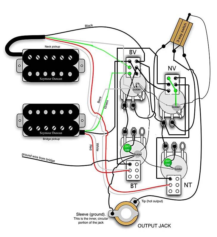 Wiring Diagram Le Paul Recording / Wiring Diagrams by Lindy Fralin