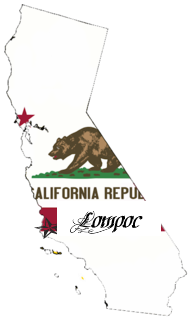 California+flag+map