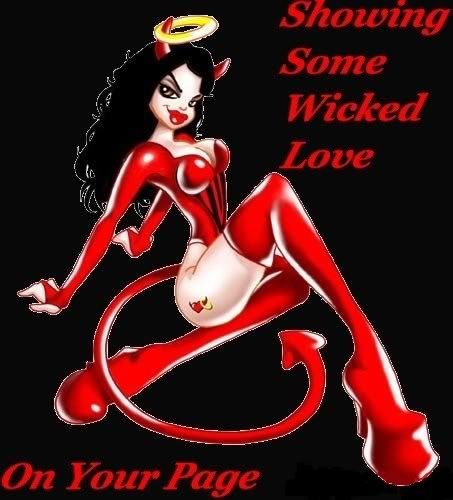 Showin Some Love Red Devil Girl Pictures, Images and Photos
