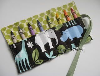 My Sunshine Designs<br>Crayon Roll<br>Zoology