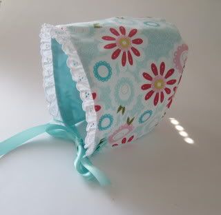 My Sunshine Designs<br>Baby Girl Bonnet<br> Size 6-12 months