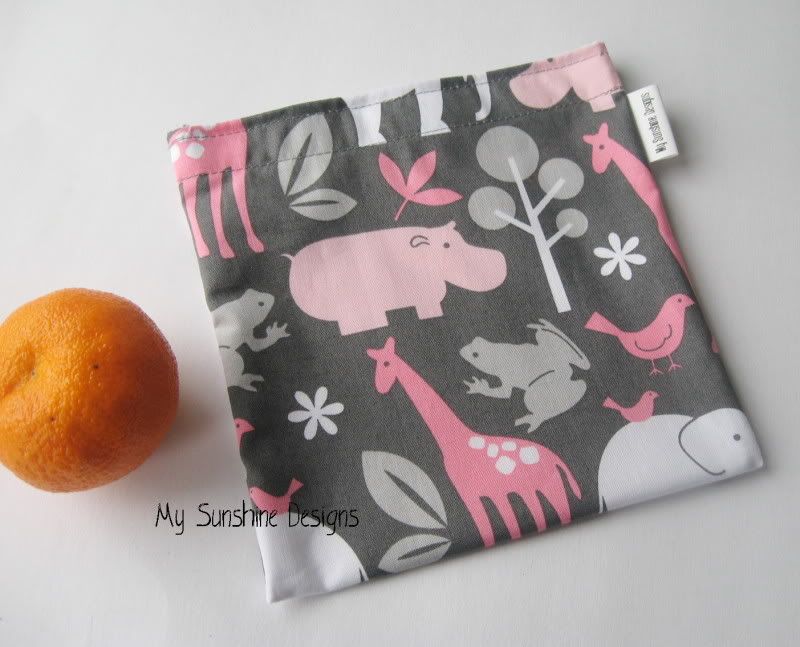 Reusable Sandwich Bag <br> Zoology in Bloom