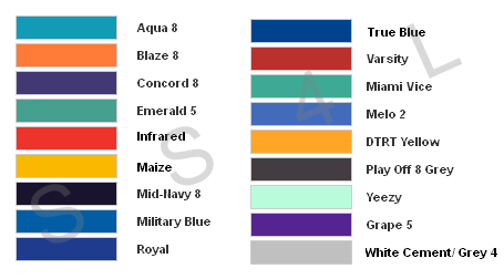 angelus direct color chart