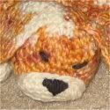 Crocheted Critters - sleeping puppy