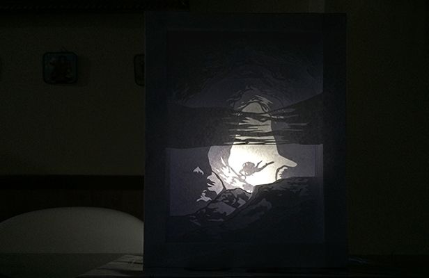 Kirigami Paper Diorama Finished Output