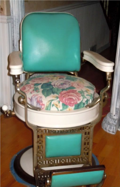 ANTIQUE WORKING THEO KOCHS BARBER CHAIR eBay