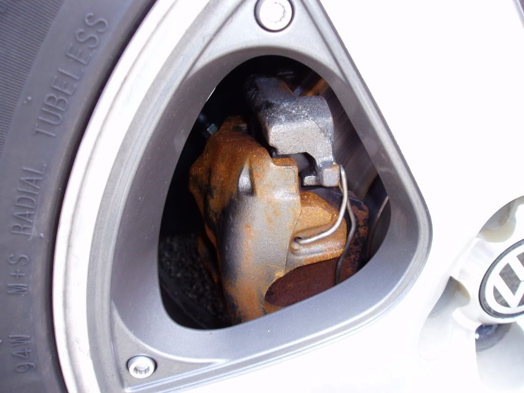 New rebuilt front calipers rusting??? VW Vortex Volkswagen Forum