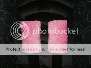 Pink Infant, Baby, or Toddler Car Seat Strap Covers  