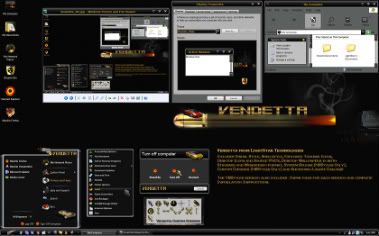 Descarga gratis el skin Vendetta para WindowBlinds