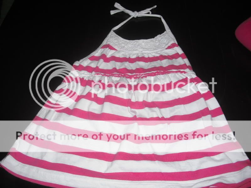 GAP KIDS hot pink & white halter tank top shirt~Sz 6/7~~small  