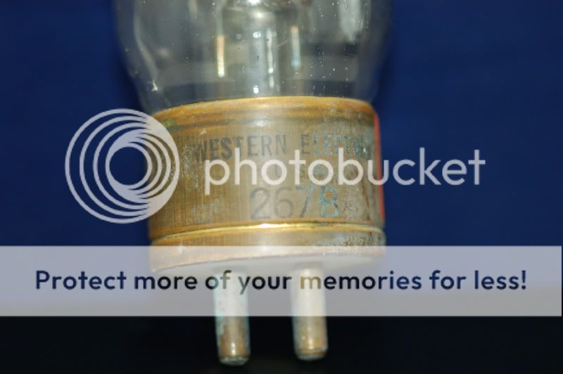 267B WESTERN ELECTRIC PAIR OF HALF WAVE RECTIFIER TUBE  