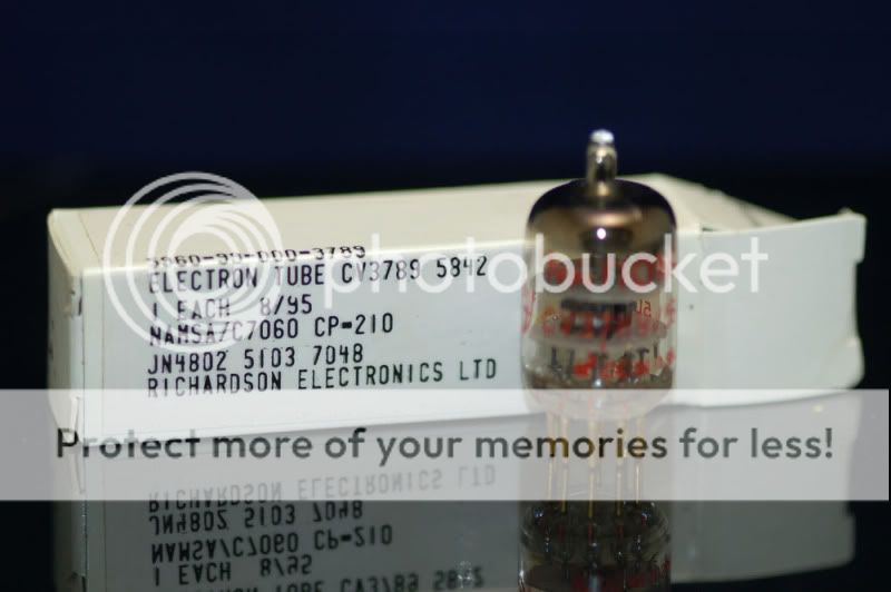 CV3789 5842 GOLD PINS TRIODE TUBE RICHARDSON NOS NIB  