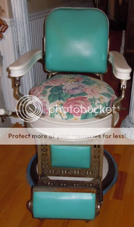 antique working theo kochs barber chair