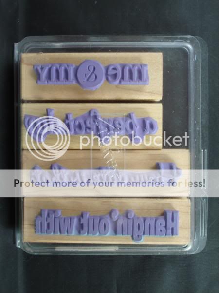 Stampin Up rubber stamps, PHRASE STARTERS II, 2003, Set of 4